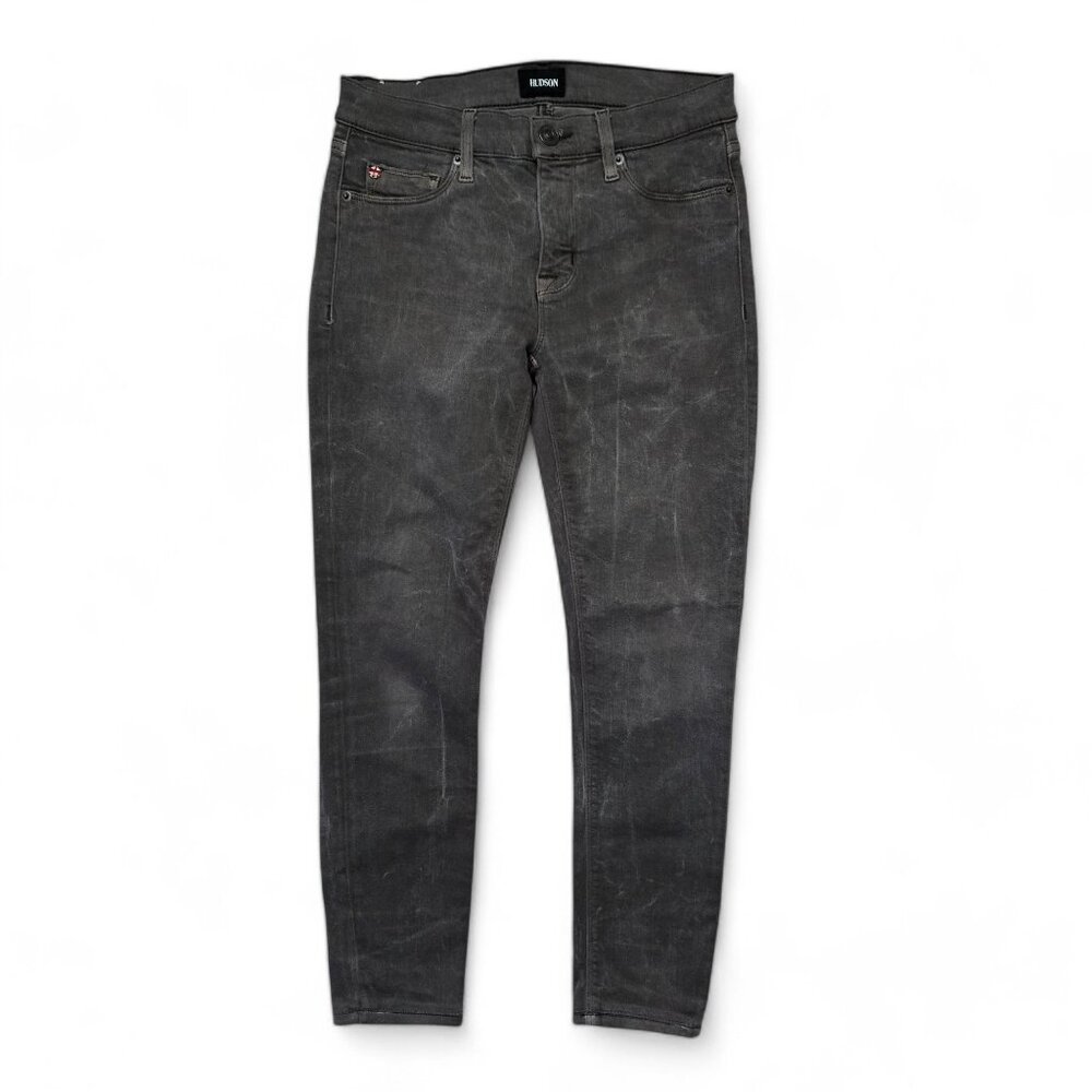 Hudson Nico Skinny Jeans Women's Marble Wash Grey Mid Rise Stretch Denim 26
